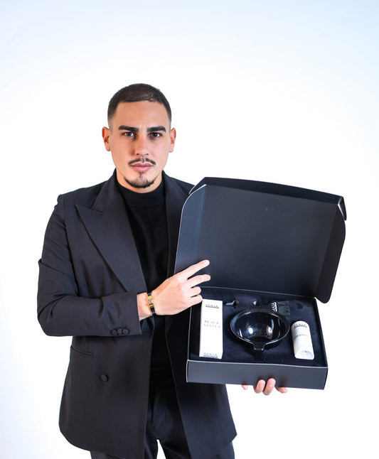 Box black velvet
